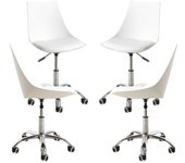Pack 4 Sillas Blok Office - Blanco