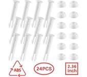 24 pasadores de plástico para juntas de piscina de 6 cm para Intex de 10 a 12 pies con juntas de goma para las series 28270-28273
