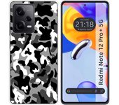 Funda Silicona para Xiaomi Redmi Note 12 Pro+ Plus 5G diseño Snow Camuflaje Dibujos