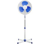 Ventilador de pie jocca 40cm 40w blanco - azul