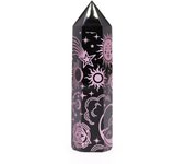Puntas de obsidiana negra (aprox. 60-70 g, 9 cm) - Mystic Story - Rosa