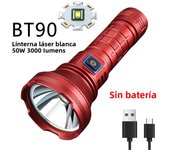 5000 Lumens LED Flashlight Super Brigh Spotlight Long Range 1000meters Powerful Flashlight Rechargeable 18650 or 26650 Batteries