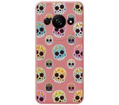 Tumundosmartphone Funda Silicona Líquida Rosa para Xiaomi Redmi A3 diseño Catrina Dibujos