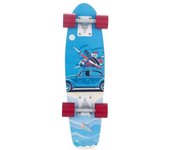 ORIGEN Home Decor Adorno Pared Skate Placas Metal | Placa de Metal Azul - 55x17x6cm 30322