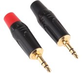adaptadores de conector jack de soldadura de audio para reparación de auriculares de 3,5 mm y 3 polos macho