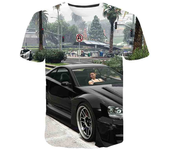 Chlidren Clothes Summer Cool 3D Print GTA 5 T-shirt Boys and girls Hiphop Tee Tshirt Kids tops 1 3 6 7 8 9 10 11 12 13 14 Years