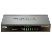 D-Link DES-1008PA 8 puertos RJ-45 Negro DES-1008PA