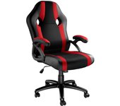 Tectake - Silla de oficina Goodman con diseño deportivo y ergonómico, estructura robusta y resistente. Tela de malla transpirable