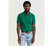 GANT POLO GANT REGULAR SHIELD PIQUE DEEP GREEN
