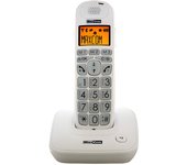 Teléfono Fijo Maxcom MC6800W, Manos Libres. LCD retroiluminado, Color Blanco