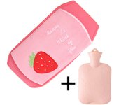 Hot Water Bag for Menstruation Hot Pack Pouch Microwave Heating Plush Cover Stomach Belt Warm Waist Cover Hot Water Bottle Bag