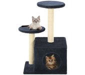 vidaXL RASCADOR PARA GATOS CON POSTE DE SISAL AZUL OSCURO 60 CM