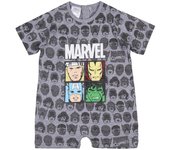 Body Manga Corta Avengers Marvel Comics Gris Bebé 77888