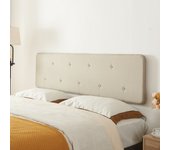 Cabecero Tokke 160x4x52 cm - Beige [en.casa]