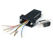 StarTech.com - Adaptador Conversor Modular Serie de DB9 a RJ45 - Macho a Hembra GC98MF