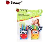 Correa de muñeca decorativa relajante para bebé Sozzy, correa de reloj, calcetines sonajero para recién nacidos, juguete educativo para bebés de 0 a 1 años