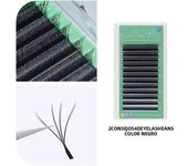 GLAMLASH 3D4D5D6D7D8D W Eyelash C/D/L/LU/M Premade Volume Fans Brown Lash Extensions Natural Soft