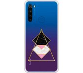 Funda compatible con Xiaomi Redmi Note 8T - Rombos Triangulo Marmol