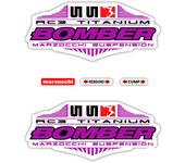 Pegatinas compatibles con horquilla bici Marzocchi Bomber 55 RC3 Titanium 26"