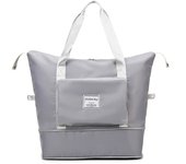 SOMY Bolsa de viaje plegable de gran capacidad, bolsa de viaje ligera impermeable, mochila de fin de semana, bolsa deportiva separada seca y húmeda, 25 L/36 L ajustable (6) bolsa de herramientas