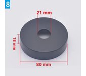 2PCS Black Stainless Steel Water Pipe Wall Covers Shower Chrome Finish Faucet Decorative Cover Kitchen Bathroom Accessories