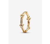 Pandora - Anillo de eternidad brilliant De Mickey Mouse y Minnie Mouse de Disney - Baño de Oro de 14 K