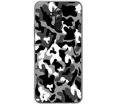 Tumundosmartphone Funda Gel Tpu para Huawei Mate 20 Lite Diseño Snow Camuflaje Dibujos
