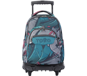 Totto Mochila escolar ruedas  Renglones -Dimensiones:32 x 45.5 x 18 cm-Material:Poliester reciclado