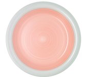 Plato Llano Cerámico Quid Kaleido 27CM - Gran Tamaño - Material Cálido y Natural - Apto Microondas - Pintado a Mano