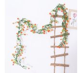 190cm Artificial Plants Babysbreath Eucalyptus Vine For Home Wedding Garden Outdoor Background Wall Hanging Flower Garland Decor