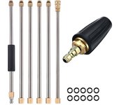 ROUE High Pressure Washer Extension Wand Set Spear Car Washer Nozzles Cleaning Quick Connect Tools for Karcher Parkside Lavor