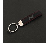 Carbon Leather Letter N Line Keychain Women Men Car Keyring For i20 i10 i30 Car N Line Keychain Accessories