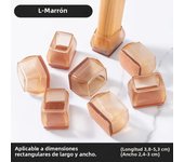 16/8/4Pcs Silicone Non-Slip Legs Pads Thick-soled Furniture Sofa Anti-noise Feet Cover Wood Floor From Scratches Protectors Mat