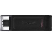 Kingston datatraveler 70 memoria usb tipo c 128gb - usb-c 3.2 gen 1 - con tapa - color negro (pendrive)