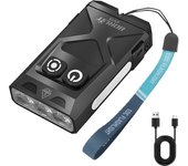 BORUiT EV15 UV Flashlight LED Rechargable Side Lamp RGB Atmosphere Light EDC Keychain Magnetic Camping Fishing Torch Emergency
