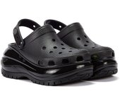 Cro Classic Mega Crush Clog - Sandalias Negeras para Mujer - Suela Crush Extra Gruesa