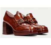 Shoes Mocasin marca Hispanitas para mujer en color cuero