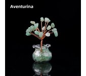 1PC Natural Crystal Macadam Small Tree Reiki Healing Feng Shui Crystal Tree Artificial Bonsai Tabletop Ornaments