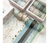 10 pcs/set Kawaii Pink world gold Decorative Adhesive Tape Masking Washi Tape Diy Scrapbooking Sticker Label Japanese Stationery