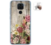 Tumundosmartphone Funda Gel Tpu para Xiaomi Redmi Note 9 diseño Madera 08 Dibujos