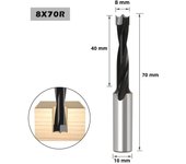 1pc Woodworking Forstner Drill Bits Hole Opener Reversible Gang Drill 70mm Length Router Bit For Wood Carbide Row Drill Head