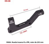 ZTTO Ultralight MTB Bike Disc Brake Bracket IS PM A B to PM A Disc Brake Mount Adapter For 140mm 160mm 180mm 203mm Brake rotor