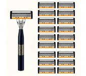 Razor Classic 6 Layer Safety Razor for Mens Shaving&Womens Hair Removal Shaving Blades Manual Shaver