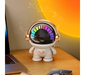 AstronautaAltavoz Bluetooth - Altavoz Bluetooth portátil -Bonito altavoz portátil inalámbrico para exteriores con luces - Mini altavoz estéreo Bluetooth 5.0