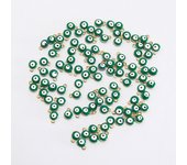 10/30/50pcs 6mm Enamel Evil Eye Beads Charm Stainless Steel DIY Craft  Charms Pendants for Jewelry Making DIY Bracelet Necklace
