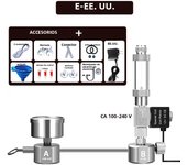 ZRDR Aquarium DIY CO2 generator system kit CO2 generator, bubble counter diffuser with solenoid valve,For / Aquatic plant growth