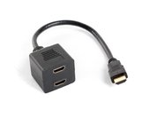 ADAPTADOR LANBERG HDMI MACHO/HDMI HEMBRA X2 SPLITTER 20CM