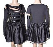 Disfraces de Cosplay de la película Edward Scissorhands para mujeres adultas, disfraz de fiesta de Halloween, Vestido elegant Femenino, ropa para juegos de Rol