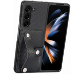 Wallet Case With Card Holder & Wrist Strap for Samsung Galaxy Z Fold 6 5 4 3 2 Fold6 Fold5 Fold4 Fold3 Fold2 5G PU Leather Cover