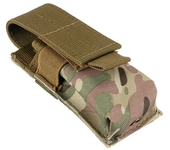 Outdoor Magazine Pouch Single Pistol Mag Bag Molle Flashlight Pouch Torch Holder Case Outdoor Hunting Knife Holster